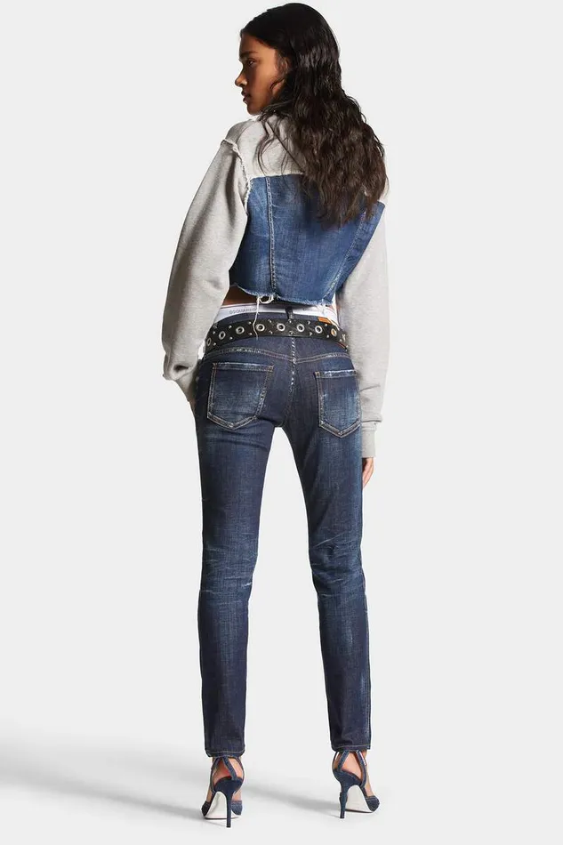 Dsquared2 Jeans Dark Clean Wash Jennifer Jeans Navy 8211 Women