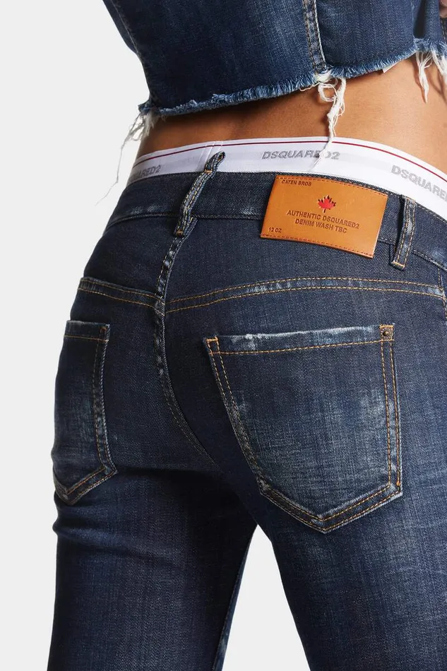 Dsquared2 Jeans Dark Clean Wash Jennifer Jeans Navy 8211 Women