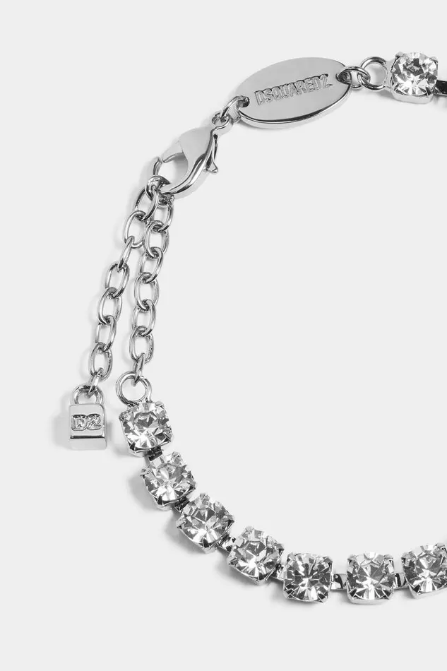 Dsquared2 Jewellery D2 Classic Bracelet Palladiumcrystal 8211 MenWomen