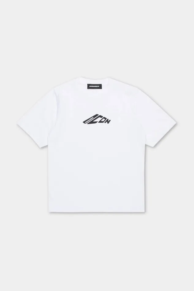Dsquared2 Ready To Wear D2 Icon New Generation Junior TShirt White 8211 Kids