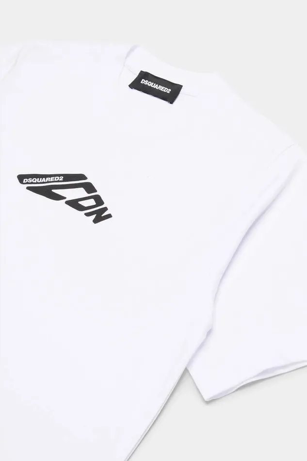 Dsquared2 Ready To Wear D2 Icon New Generation Junior TShirt White 8211 Kids