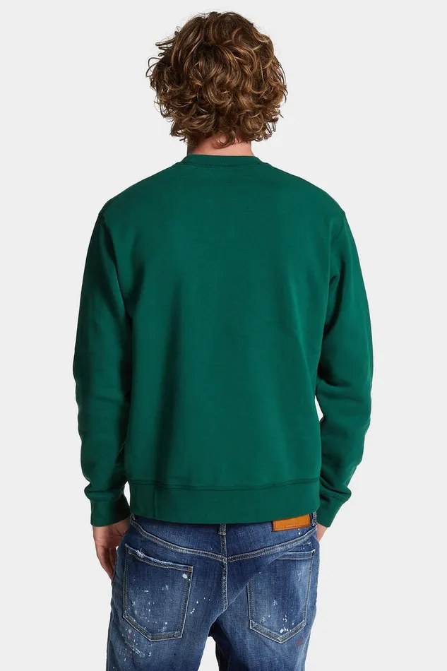 Dsquared2 Sweatshirts Cool Fit Milano Sweatshirt Greenred 8211 Men