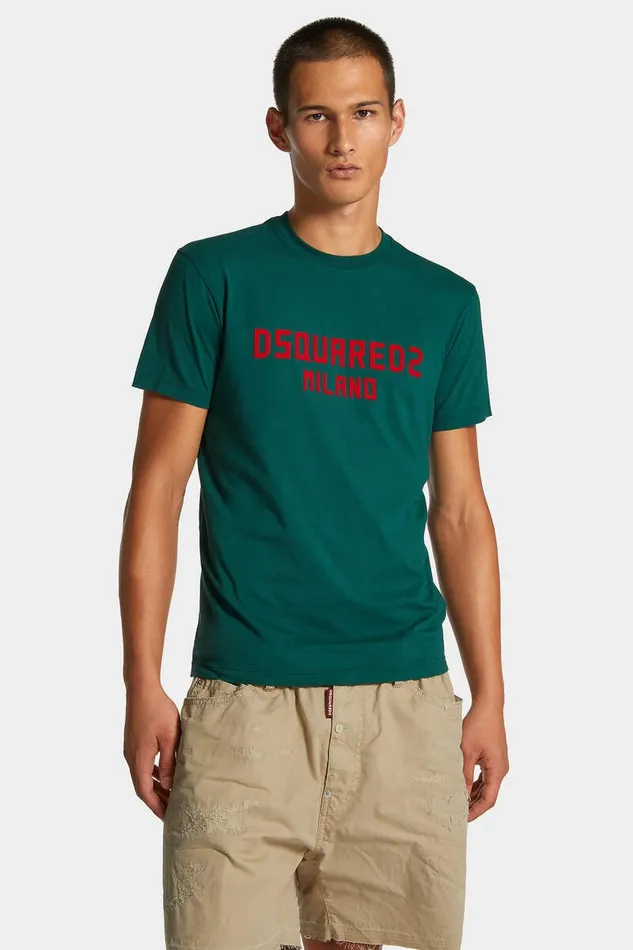 Dsquared2 TShirts and Polo Cool Fit Milano TShirt Greenred 8211 Men