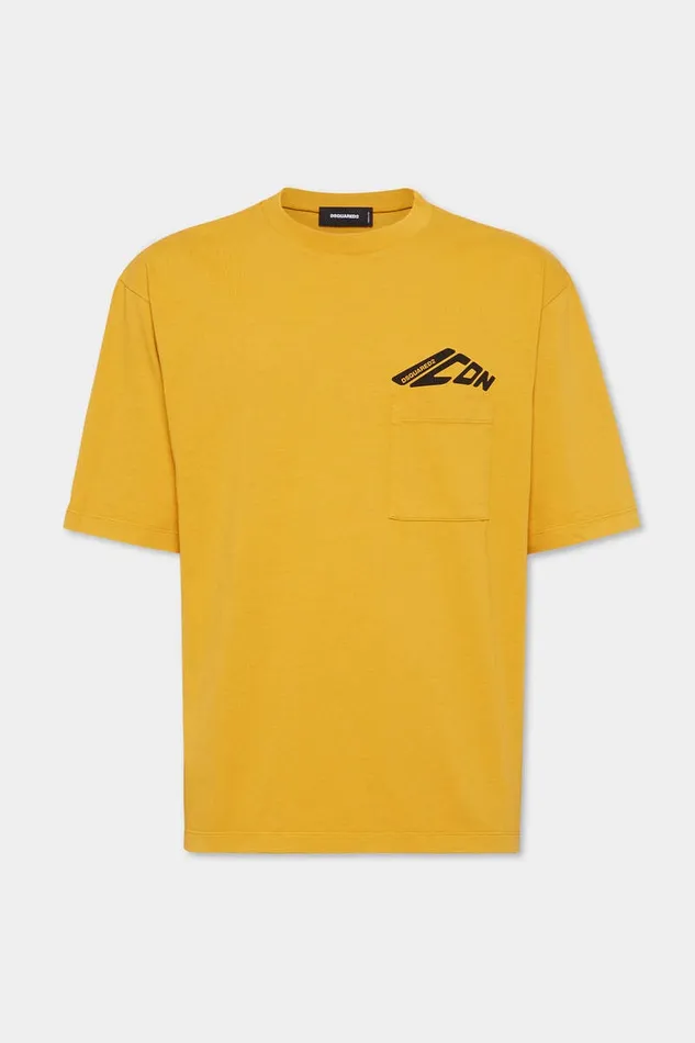 Dsquared2 TShirts and Polo Icon New Generation Loose Fit Pocket TShirt Sunflower 8211 Men