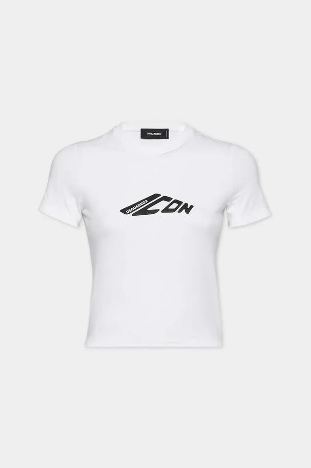 Dsquared2 Tops and TShirts Icon New Generation Mini Fit TShirt White 8211 Women
