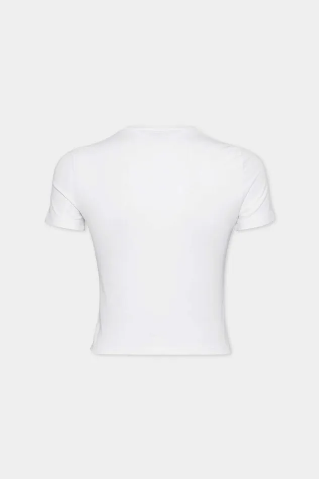 Dsquared2 Tops and TShirts Icon New Generation Mini Fit TShirt White 8211 Women