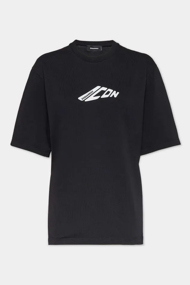Dsquared2 Tops and TShirts Loose Fit Icon New Generation TShirt Black 8211 Women