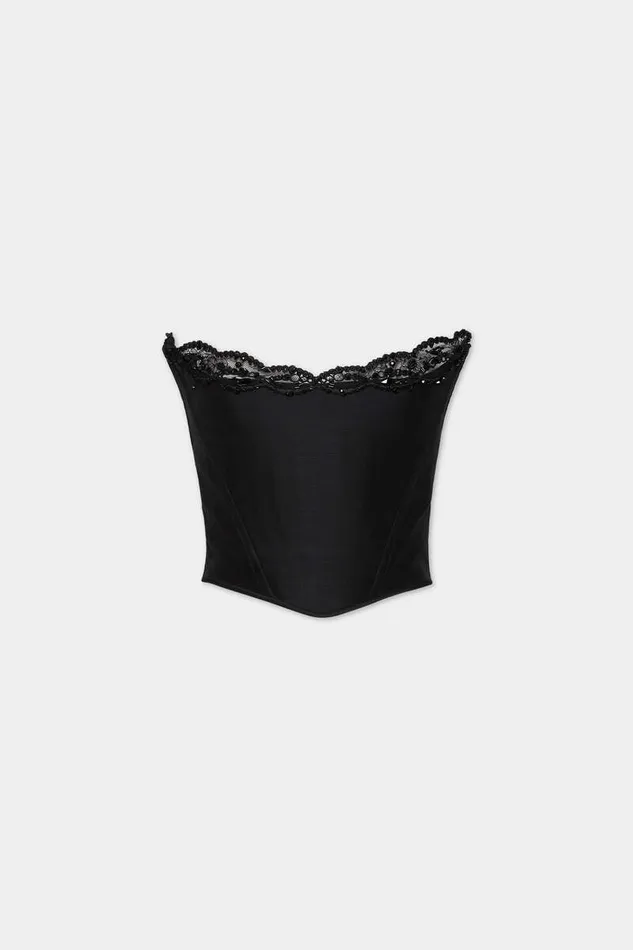 Dsquared2 Tops and TShirts Paris Corset Top Black 8211 Women