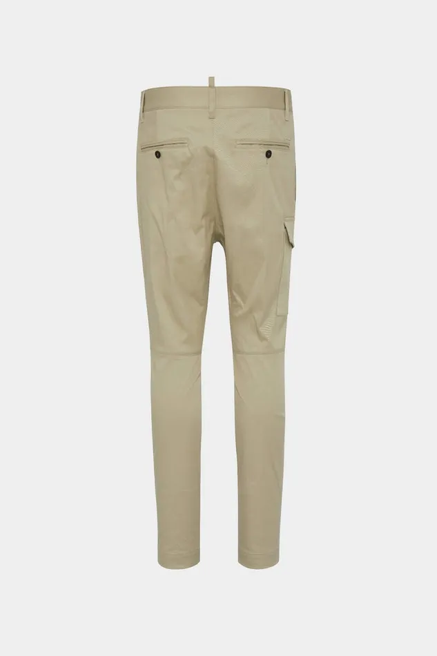 Dsquared2 Trousers Cotton Drill Sexy Cargo Trousers Beige 8211 Men