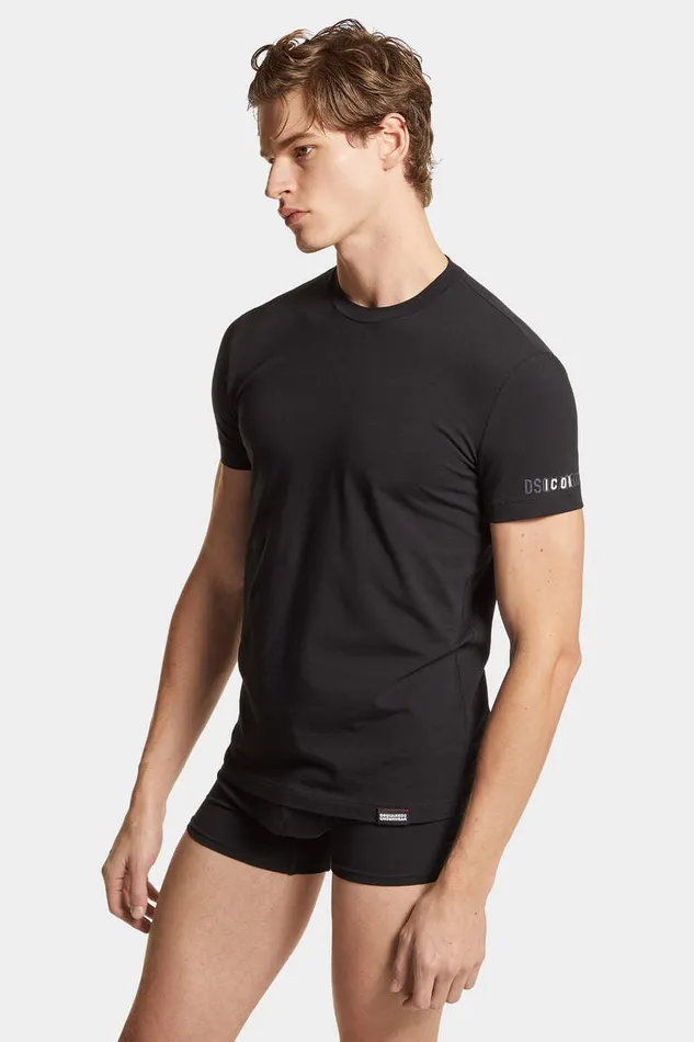 Dsquared2 Underwear Icon Round Neck TShirt Black 8211 Men