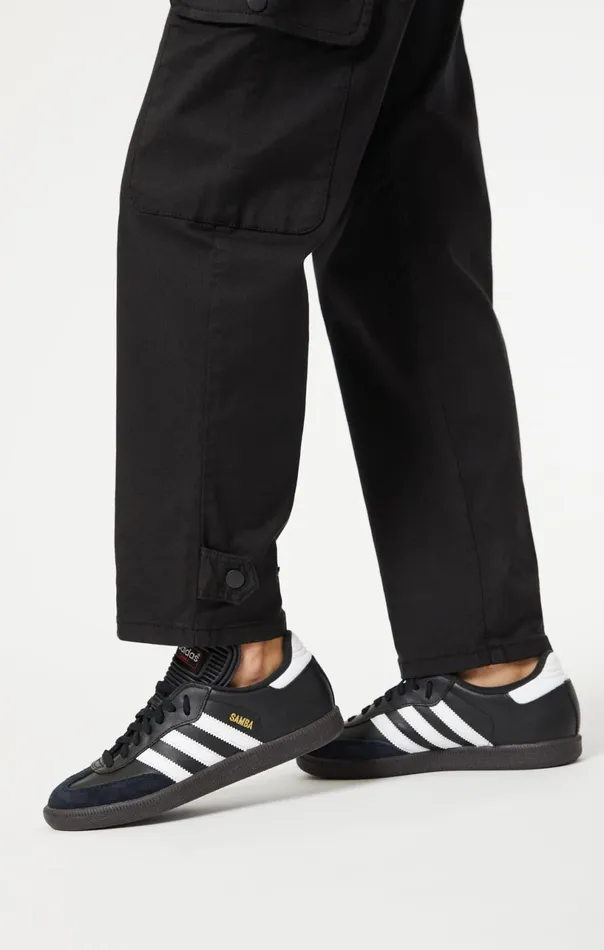 Elsie Cargo Pants In Black Luxe Twill Women Mavi Jeans Pants Elsie Cargo Pants In Black Luxe Twill Women Mavi Jeans Pants