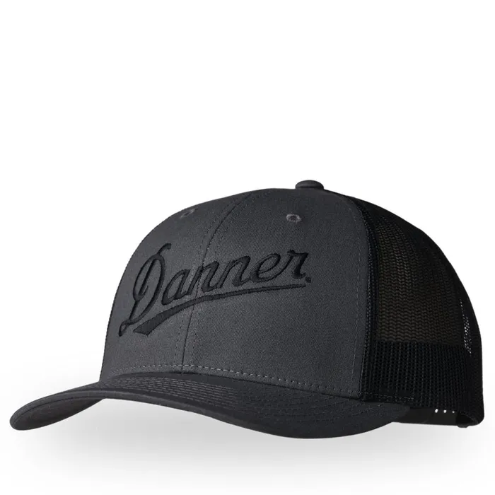 Embroidered Trucker Hat CharcoalBlack Men Danner Hats