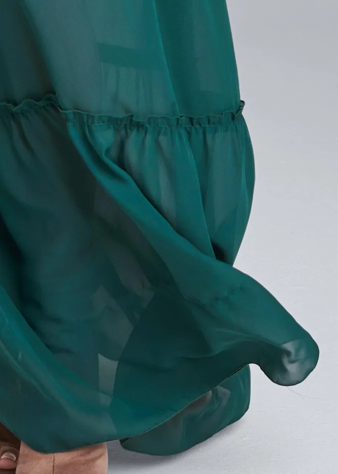 EYELET SLEEVE DETAIL DRESS Green Women VENUS Sundresses