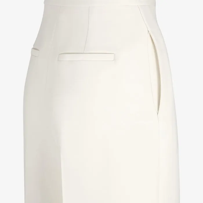 Fendi Coordinated Sets Pants White Wool And Silk Pants 8211 Women