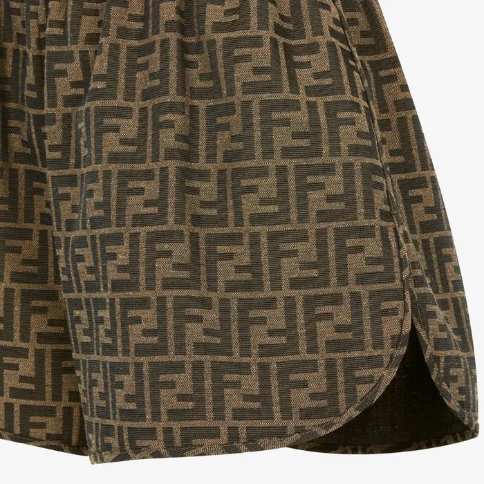 Fendi Coordinated Sets Shorts Brown Canvas Shorts 8211 Women