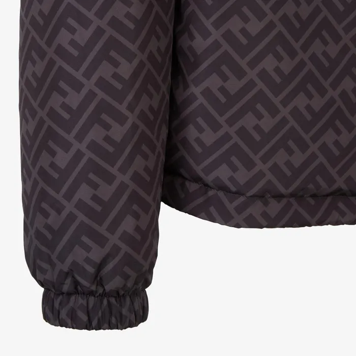 Fendi Coordinated Sets Windbreaker Black Nylon Windbreaker Jacket 8211 Men