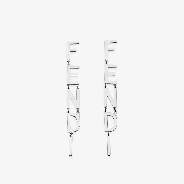 Fendi Earrings Fendigraphy Earrings Silvercolored Earrings 8211 Women