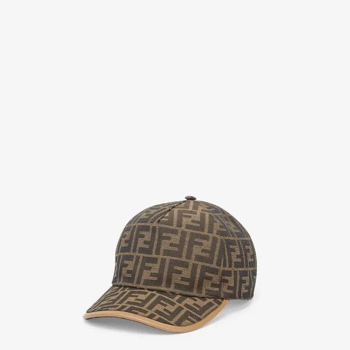 Fendi Hats and Gloves Hat FF Jacquard Fabric Baseball Cap 8211 Men