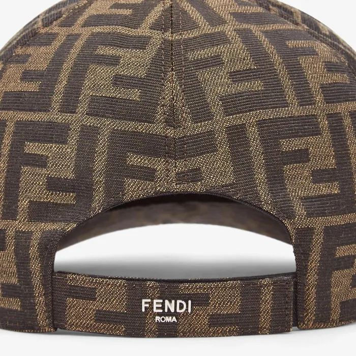 Fendi Hats and Gloves Hat FF Jacquard Fabric Baseball Cap 8211 Men