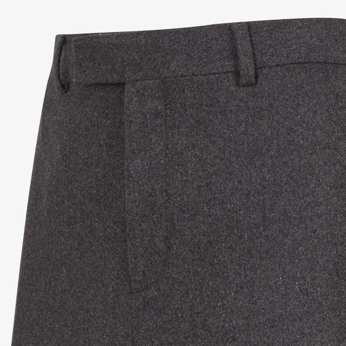 Fendi Pants and Shorts Bermudas Gray Cashmere Shorts 8211 Men