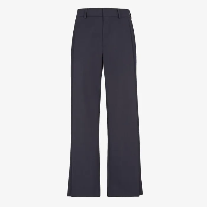 Fendi Pants and Shorts Pants Blue Wool Pants 8211 Men