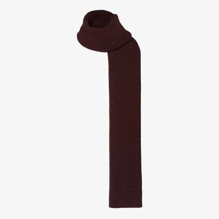 Fendi Scarves and Ponchos FF Scarf Dark Purple Wool And Cashmere Scarf 8211 Women
