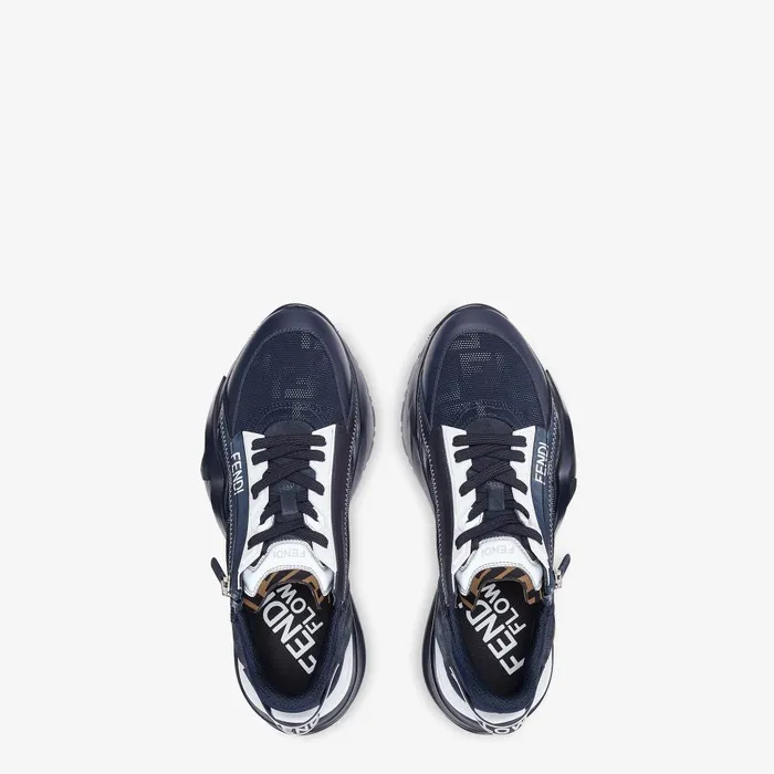 Fendi Sneakers Fendi Flow Sneakers Blue Fabric Lowtops 8211 Men
