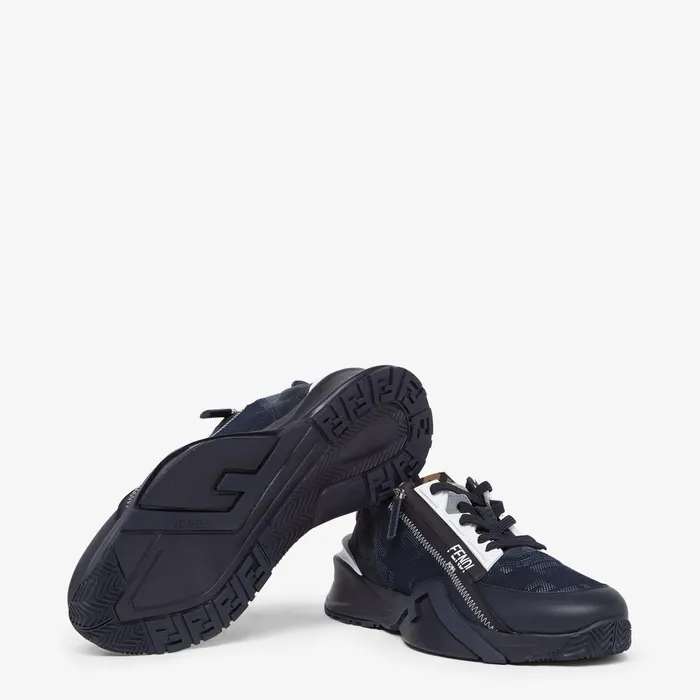 Fendi Sneakers Fendi Flow Sneakers Blue Fabric Lowtops 8211 Men
