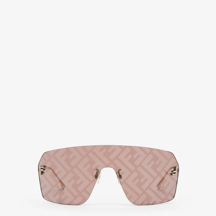 Fendi Sunglasses Fendi First Crystal Brown Shield Sunglasses 8211 Women