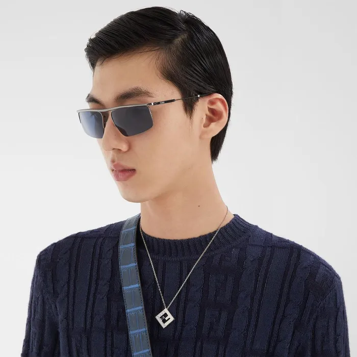 Fendi Sunglasses Fendi Travel Rutheniumcolored Metal Sunglasses 8211 Men