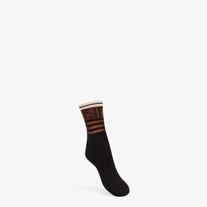 Fendi Tights and Socks Socks Multicolor Cotton Socks 8211 Women
