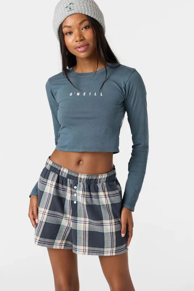 FIRESIDE FLANNEL BOXER SHORTS Women O039NEILL Collections