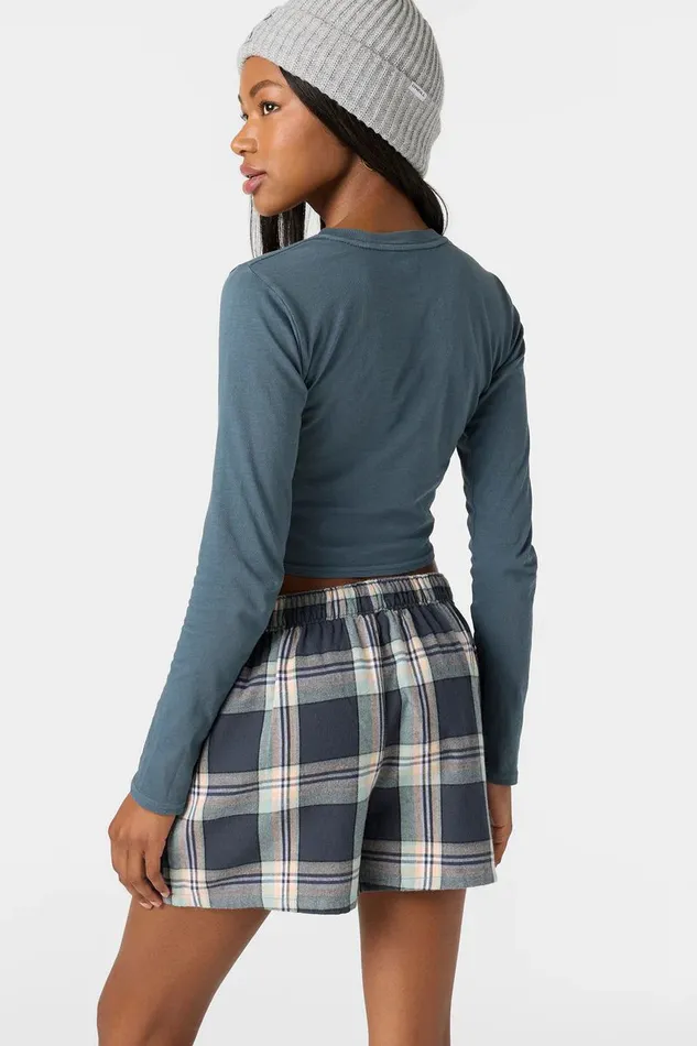 FIRESIDE FLANNEL BOXER SHORTS Women O039NEILL Collections