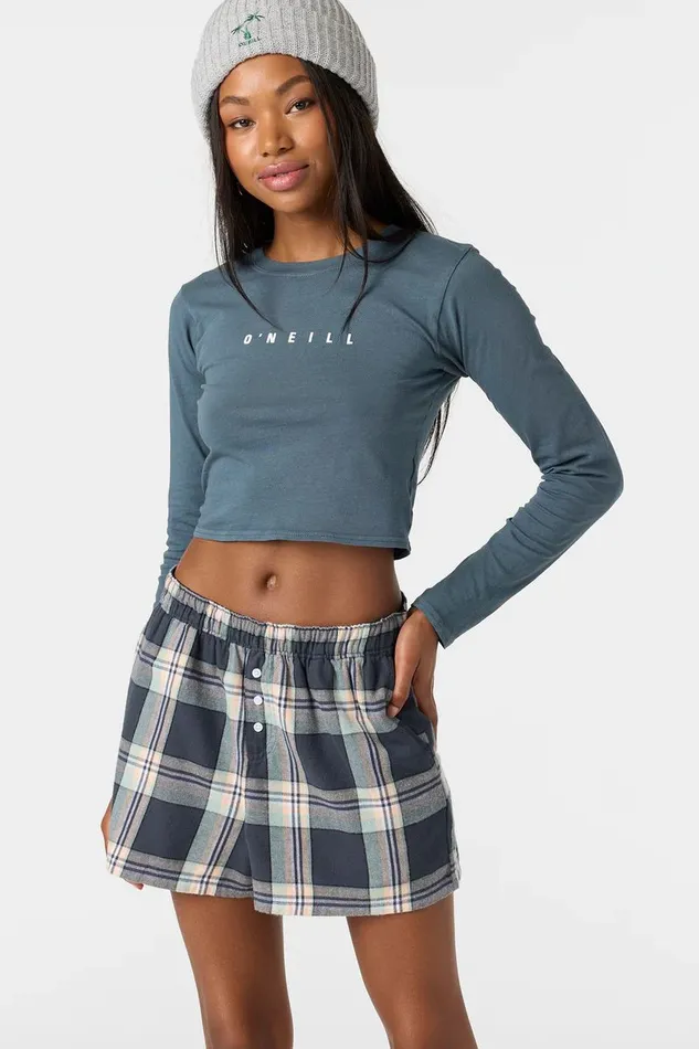 FIRESIDE FLANNEL BOXER SHORTS Women O039NEILL Collections
