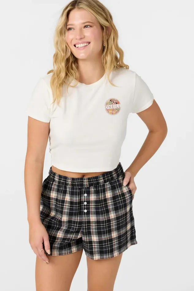 FIRESIDE FLANNEL BOXER SHORTS Women O039NEILL Collections