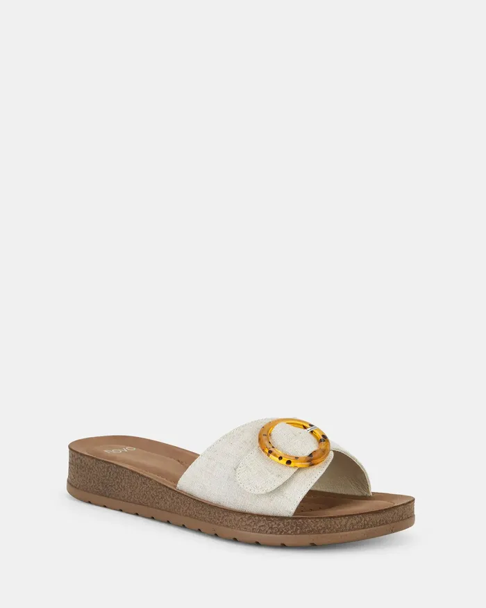 Flat Sandals NOVO Shoes Women RAELEIGH LINEN Sandals