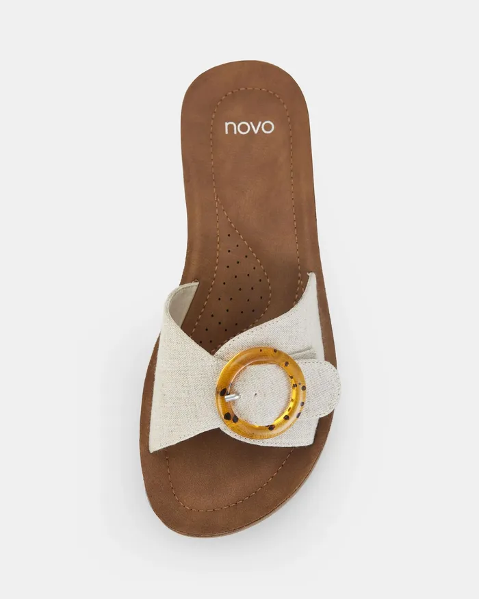 Flat Sandals NOVO Shoes Women RAELEIGH LINEN Sandals