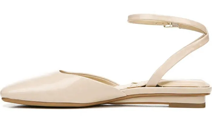Flats Women Franco Sarto Franco Jolee Flat Nude Faux Leather