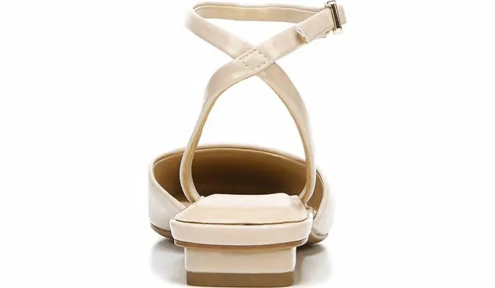 Flats Women Franco Sarto Franco Jolee Flat Nude Faux Leather