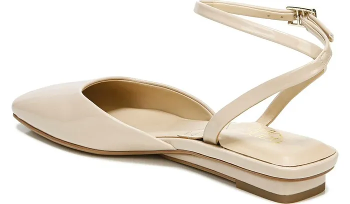 Flats Women Franco Sarto Franco Jolee Flat Nude Faux Leather