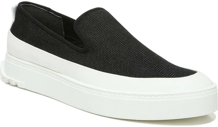 Flats Women Franco Sarto Sarto Debra 2 Platform Slip On Sneaker Black Fabric