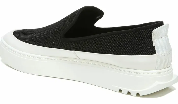 Flats Women Franco Sarto Sarto Debra 2 Platform Slip On Sneaker Black Fabric