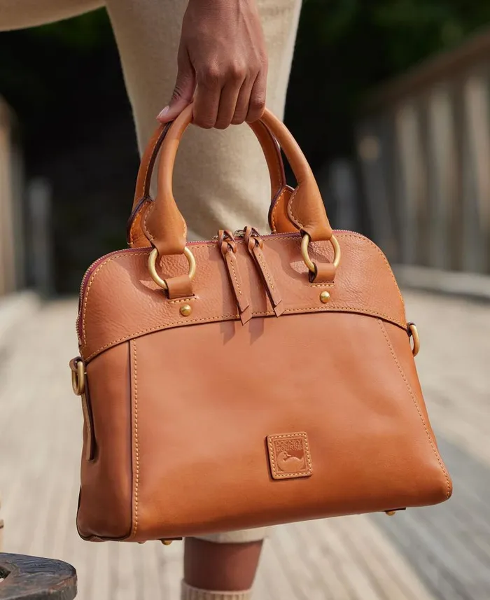 Florentine Cameron Satchel Chestnut Woman Dooney and Bourke Satchels Florentine Cameron Satchel Chestnut Woman Dooney and Bourke Satchels