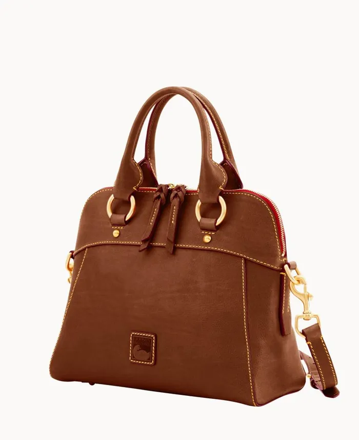 Florentine Cameron Satchel Chestnut Woman Dooney and Bourke Satchels Florentine Cameron Satchel Chestnut Woman Dooney and Bourke Satchels