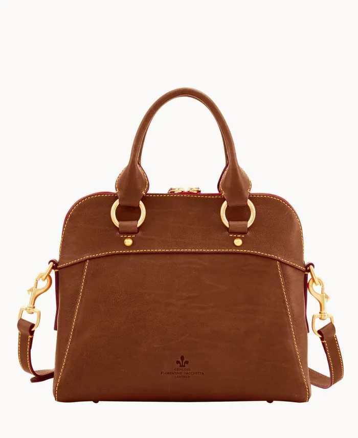 Florentine Cameron Satchel Chestnut Woman Dooney and Bourke Satchels Florentine Cameron Satchel Chestnut Woman Dooney and Bourke Satchels
