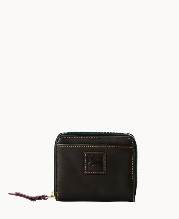 Florentine Small Zip Around Wallet Black Black ManWoman Dooney and Bourke Wallets Florentine Small Zip Around Wallet Black Black ManWoman Dooney and Bourke Wallets