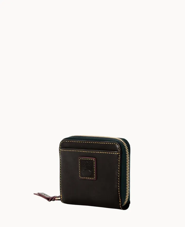 Florentine Small Zip Around Wallet Black Black ManWoman Dooney and Bourke Wallets Florentine Small Zip Around Wallet Black Black ManWoman Dooney and Bourke Wallets