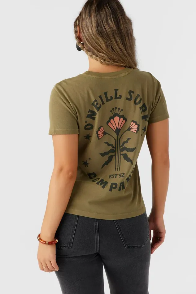 FOLKY TEE Military Olive Women O039NEILL Clothing