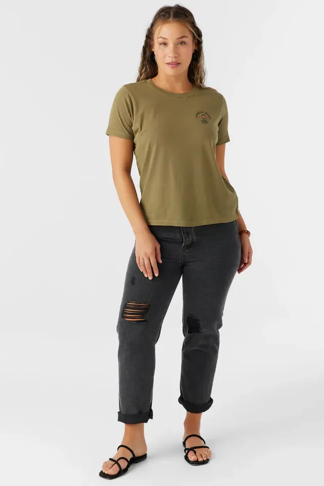 FOLKY TEE Military Olive Women O039NEILL Clothing