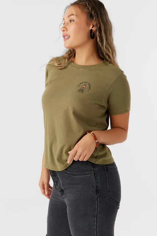 FOLKY TEE Military Olive Women O039NEILL Clothing
